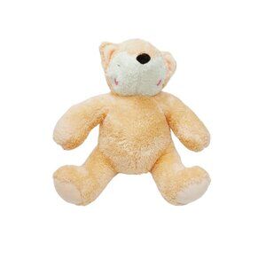 Silver One Peach White Fox plush stuffed animal 11"